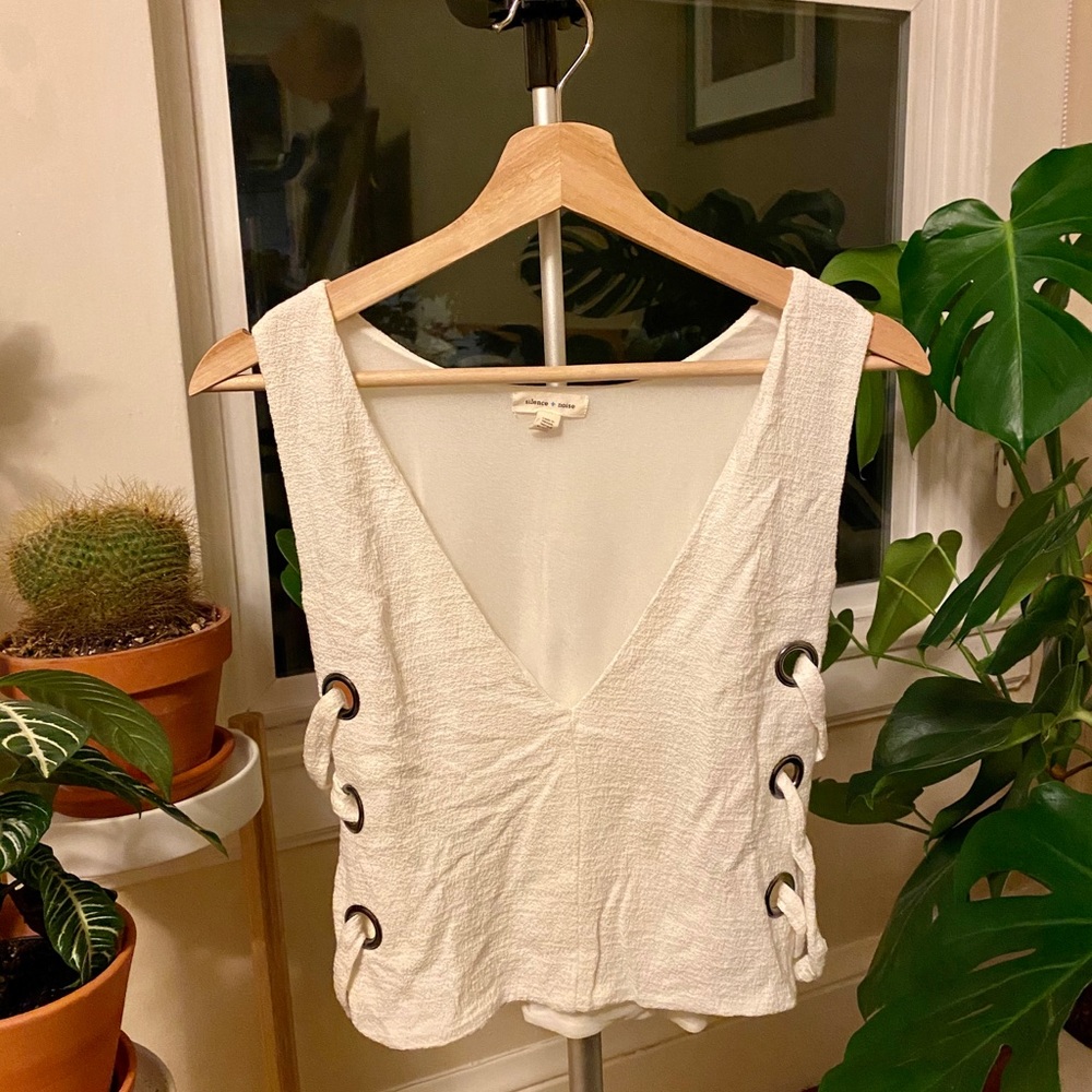 White UO Crop Top